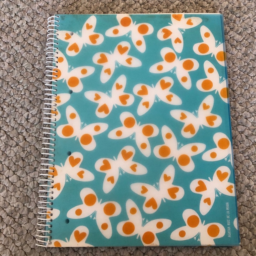 Four Subject Butterfly Notebook